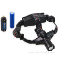 Adjustable 1000 Lumen Rechargeable Flashlight Zoom Headlamp